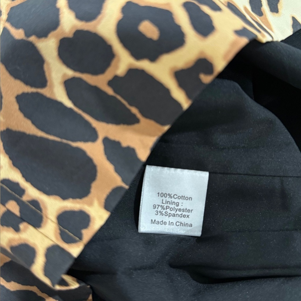 NWT Tuckernuck x India Hicks Leopard Domino Mini Dress S Puff Sleeve - Picture 13 of 15